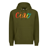 Army Green ciao italian saying Premium Hoodie - artisFamous