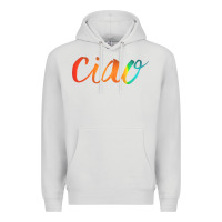 Dove Grey ciao italian saying Premium Hoodie - artisFamous