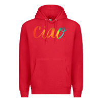 Red ciao italian saying Premium Hoodie - artisFamous