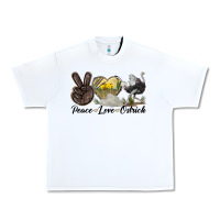 White peace love ostrich Urban Heavy Tee - LillyAllenDesigns