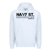 White navy street kingdom mma mixed martial arts Premium Hoodie - artisFamous