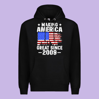 Vintage Making America Great Since 2009 Premium Hoodie Designed By Artisfamous