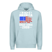Blue Mist vintage making america great since 2009 Premium Hoodie - artisFamous