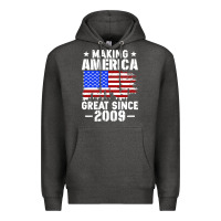 Charcoal Heather vintage making america great since 2009 Premium Hoodie - artisFamous
