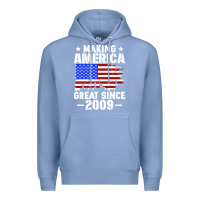 Colony Blue vintage making america great since 2009 Premium Hoodie - artisFamous