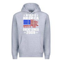 Heather Grey vintage making america great since 2009 Premium Hoodie - artisFamous