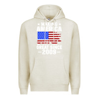 Oatmeal Heather vintage making america great since 2009 Premium Hoodie - artisFamous