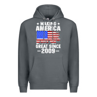Rock vintage making america great since 2009 Premium Hoodie - artisFamous