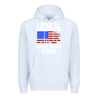 White vintage making america great since 2009 Premium Hoodie - artisFamous