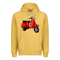 Antique Gold classic italian vespa scooter Premium Hoodie - artisFamous
