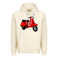 Tofu classic italian vespa scooter Premium Hoodie - artisFamous
