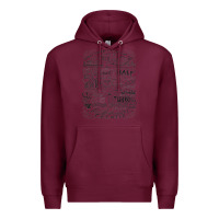 Burgundy schitt's creek fold in the cheese Premium Hoodie - artisFamous