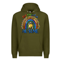 Army Green different is ausome Premium Hoodie - BarkalooDesign