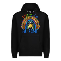 Black different is ausome Premium Hoodie - BarkalooDesign