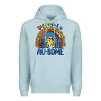 Blue Mist different is ausome Premium Hoodie - BarkalooDesign