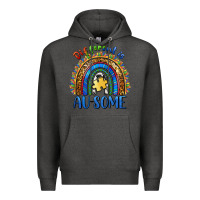 Charcoal Heather different is ausome Premium Hoodie - BarkalooDesign