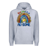 Heather Grey different is ausome Premium Hoodie - BarkalooDesign