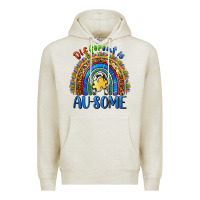 Oatmeal Heather different is ausome Premium Hoodie - BarkalooDesign