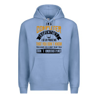 Colony Blue computer scientist programmer Premium Hoodie - artisFamous