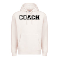 Pale Pink coach Premium Hoodie - artisFamous