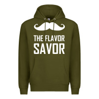 Army Green mustache the flavor savor Premium Hoodie - artisFamous