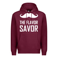 Burgundy mustache the flavor savor Premium Hoodie - artisFamous