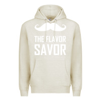 Oatmeal Heather mustache the flavor savor Premium Hoodie - artisFamous