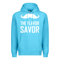 Ocean Blue mustache the flavor savor Premium Hoodie - artisFamous