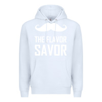 White mustache the flavor savor Premium Hoodie - artisFamous