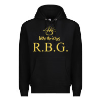 Black rbg ruth bader ginsburg Premium Hoodie - artisFamous