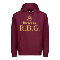 Burgundy rbg ruth bader ginsburg Premium Hoodie - artisFamous