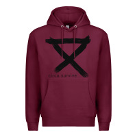 Burgundy CIRCA SURVIVE Premium Hoodie - artisFamous