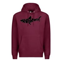 Burgundy shark week Premium Hoodie - artisFamous