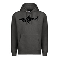 Charcoal Heather shark week Premium Hoodie - artisFamous