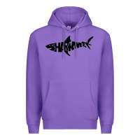 Purple shark week Premium Hoodie - artisFamous