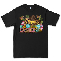 Black Happy Easter Premium Tee - LillyAllenDesigns