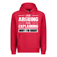 Cardinal I'M NOT ARGUING I'M JUST EXPLAINING WHY I'M RIGHT FUNNY Premium Hoodie - artisFamous