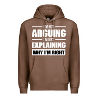 Chestnut I'M NOT ARGUING I'M JUST EXPLAINING WHY I'M RIGHT FUNNY Premium Hoodie - artisFamous