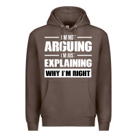 Coffee I'M NOT ARGUING I'M JUST EXPLAINING WHY I'M RIGHT FUNNY Premium Hoodie - artisFamous
