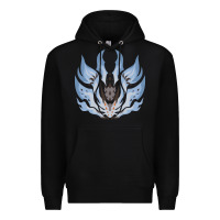 Black chaotic xeno'jiiva Premium Hoodie - artisFamous