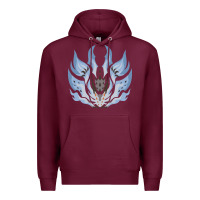 Burgundy chaotic xeno'jiiva Premium Hoodie - artisFamous