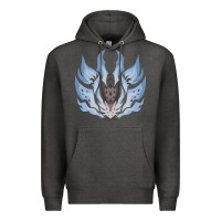 Charcoal Heather chaotic xeno'jiiva Premium Hoodie - artisFamous