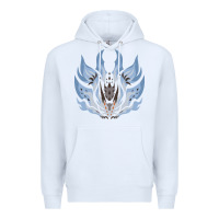White chaotic xeno'jiiva Premium Hoodie - artisFamous