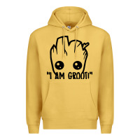Antique Gold baby groot Premium Hoodie - artisFamous