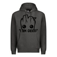 Charcoal Heather baby groot Premium Hoodie - artisFamous