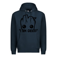Navy baby groot Premium Hoodie - artisFamous