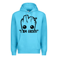 Ocean Blue baby groot Premium Hoodie - artisFamous
