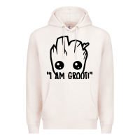 Pale Pink baby groot Premium Hoodie - artisFamous