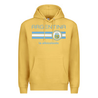 Antique Gold soccer argentina jersey argentinian football la albiceleste Premium Hoodie - artisFamous