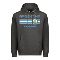 Charcoal Heather soccer argentina jersey argentinian football la albiceleste Premium Hoodie - artisFamous